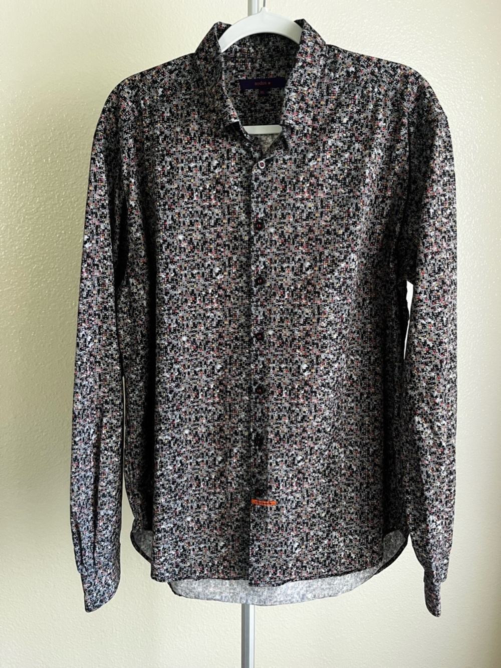 Nodus Multi-Color Micro Print Button-Up Shirt